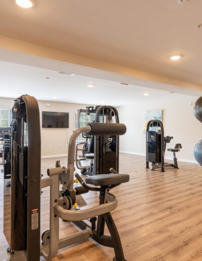Fitness Center With Wood-Look Flooring