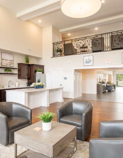 Community Area Featuring Grey Chairs